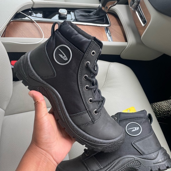 Men's Steel Toe Cap Lightweight Anti-Spike Oil-Resistant SlipResistant WorkBoots - Picture 3 of 17